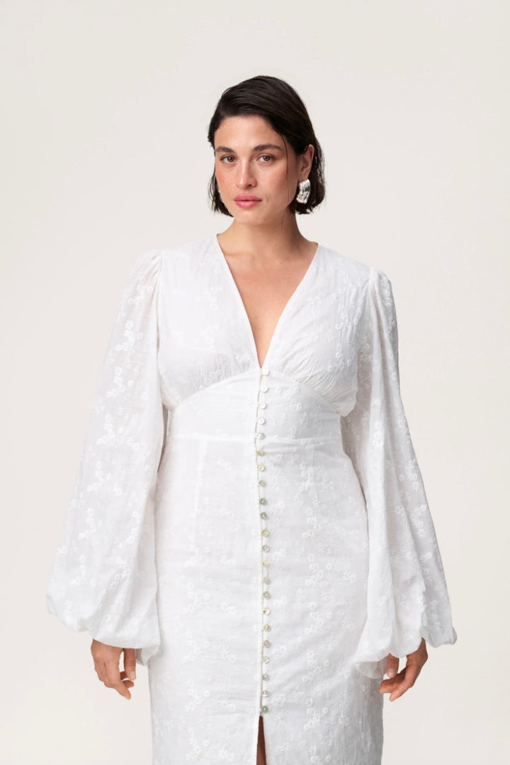 ADOORE Positano Dress White Embroidery - Dale