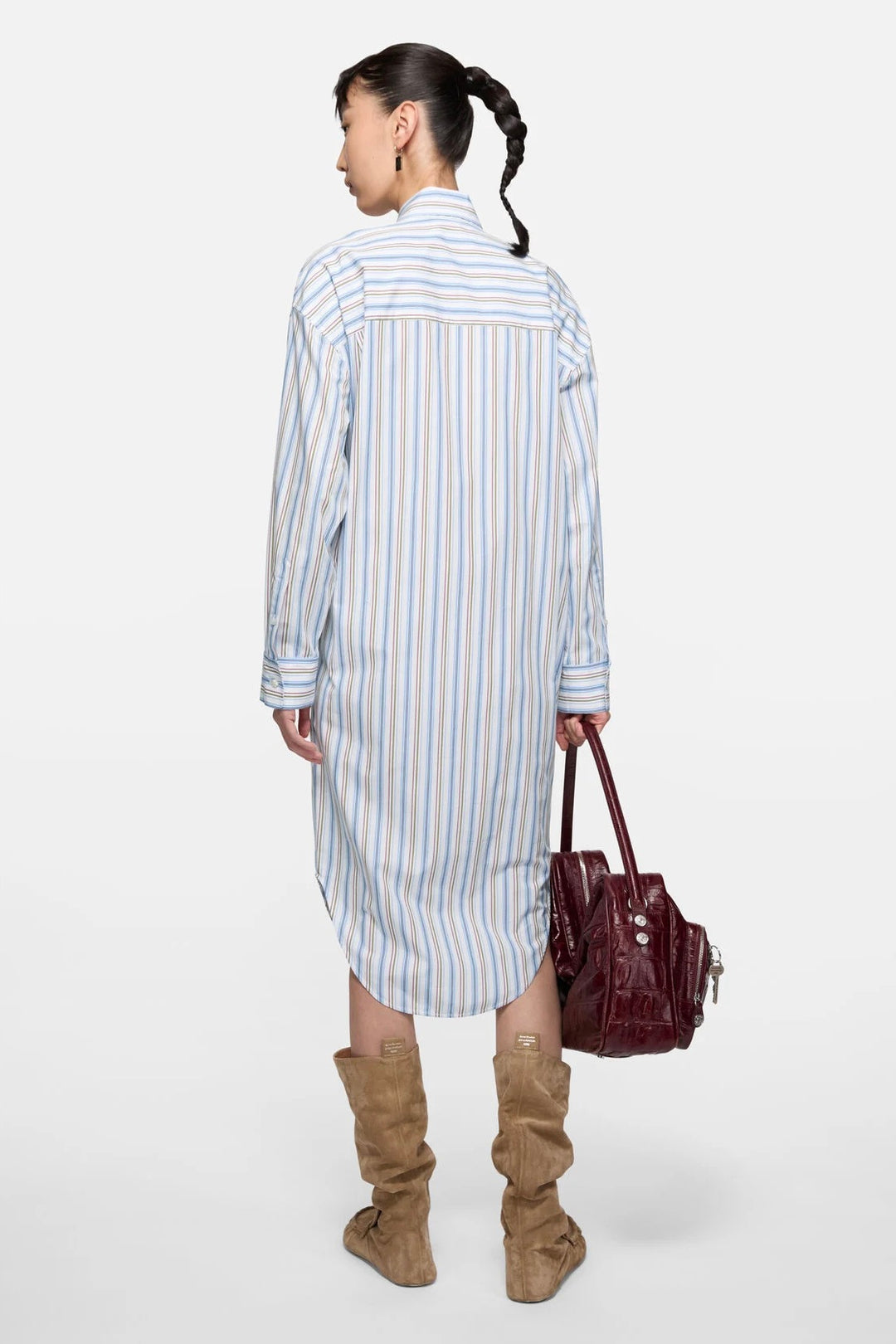 ACNE STUDIOS Striped Shirt Dress - Dale