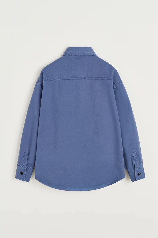 Casy Shirt Cotton Washed French Blue