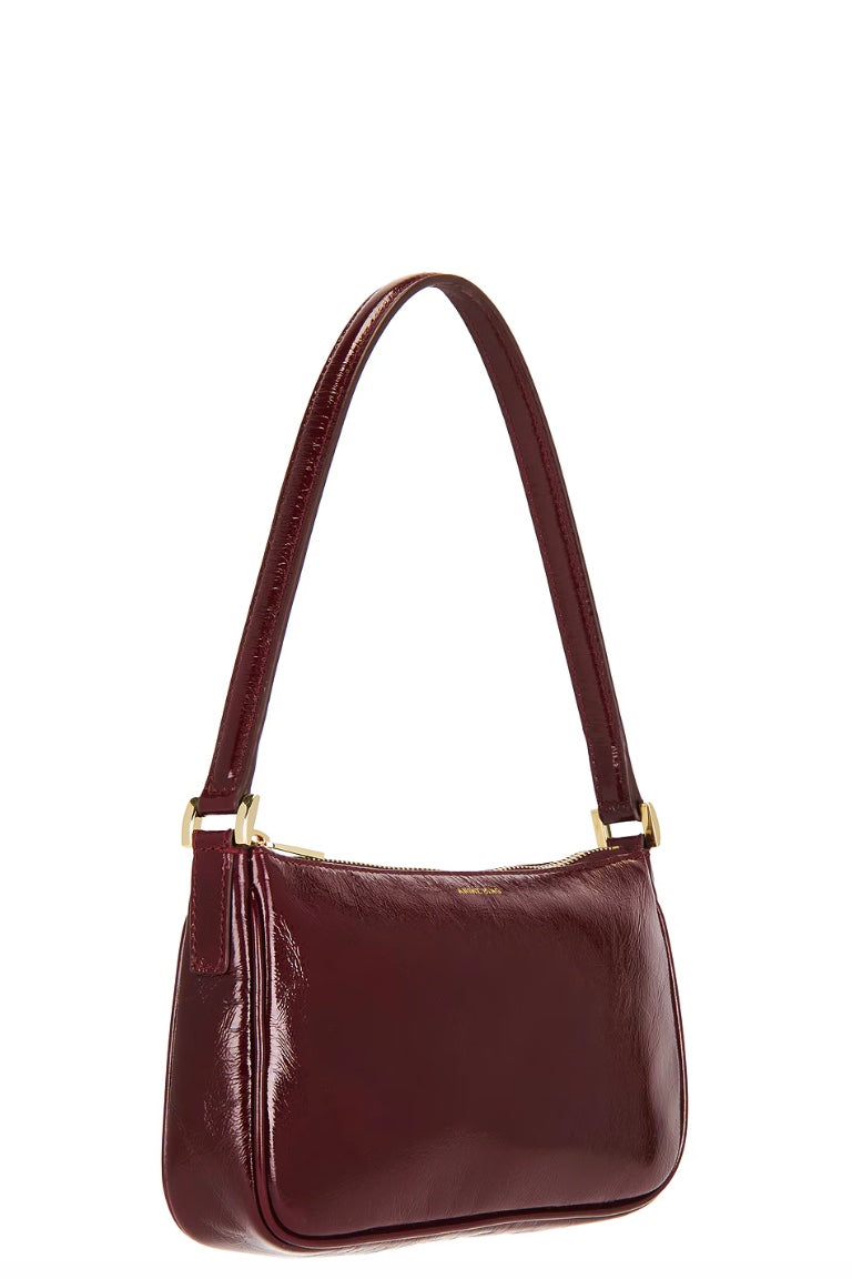 Mini Elly Bag Oxblood Crinkled Patent