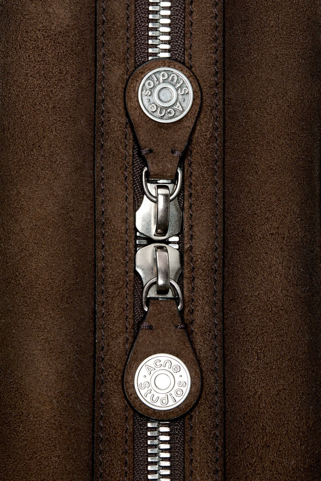 Camero Camera Suede Shoulder Bag Dark Brown