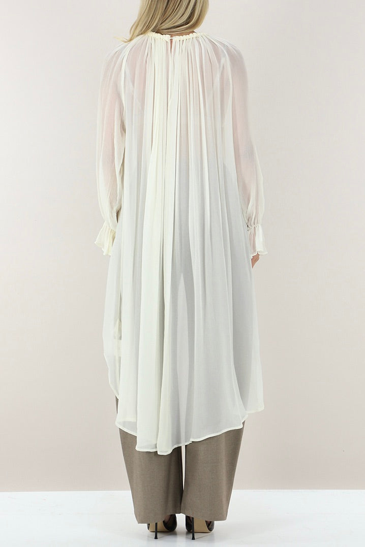 Chiffon Blouse Crema