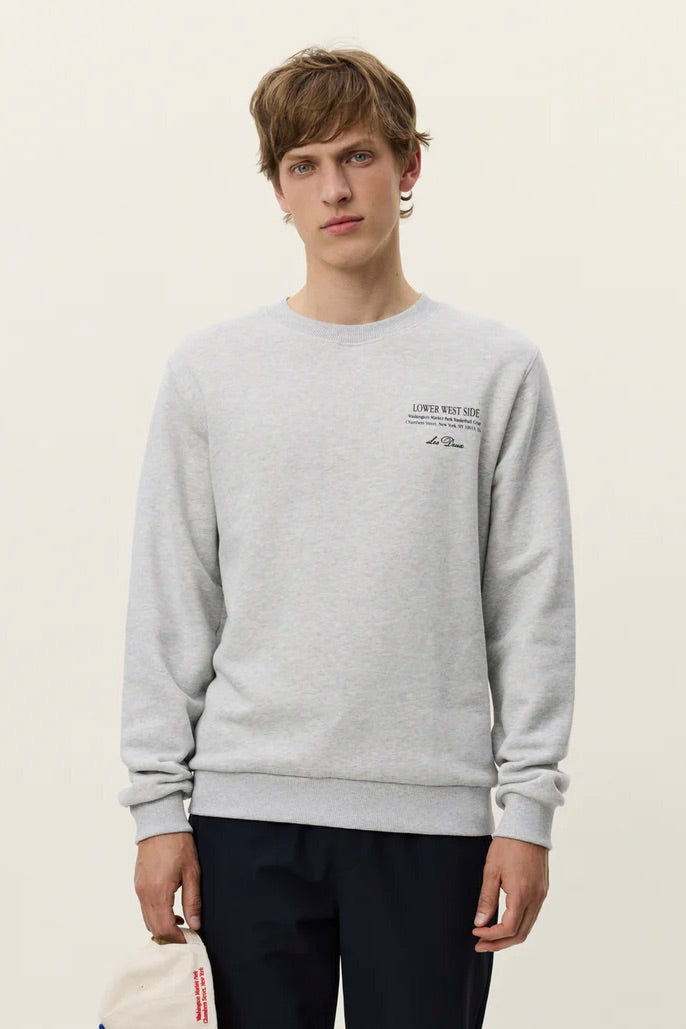 LES DEUX West Side Sweatshirt Snow Melange - Dale