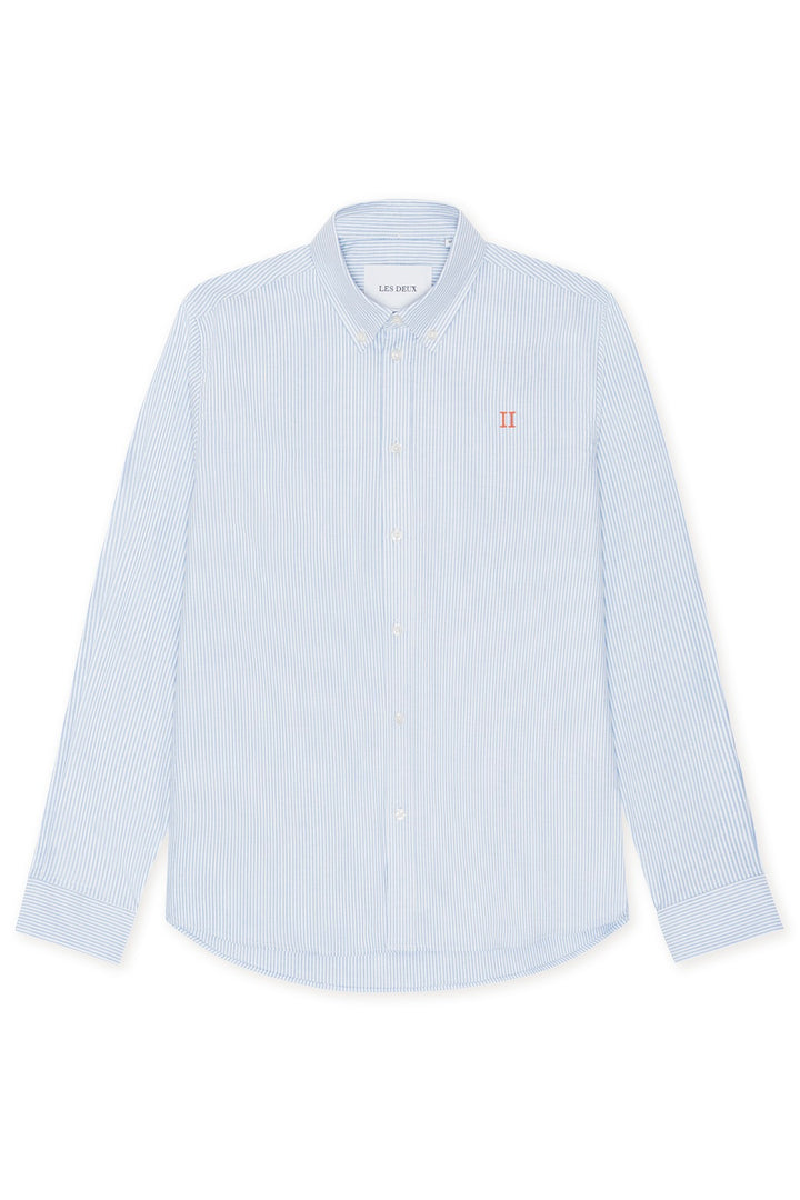 Konrad Contrast Oxford Blue White Stripe