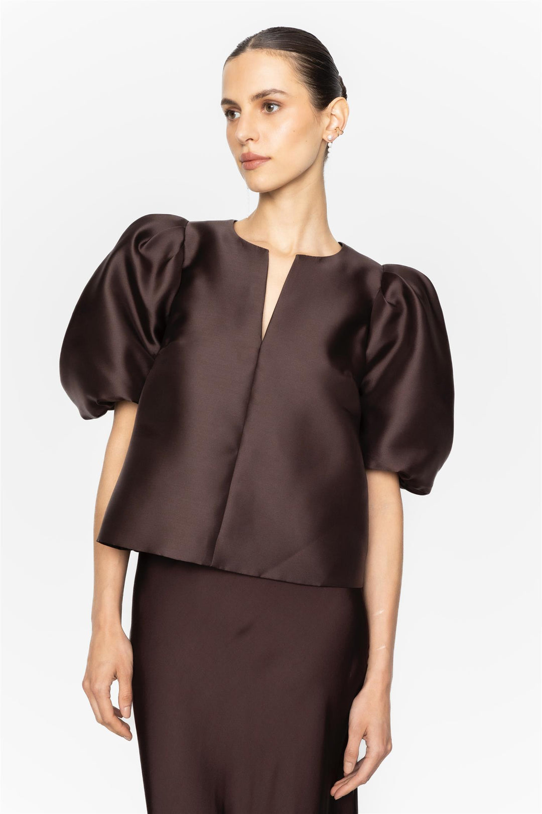 Maeve Blouse Dark Brown