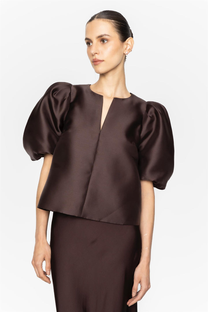 Maeve Blouse Dark Brown