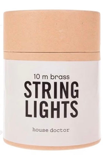 String Lights 10M Brass