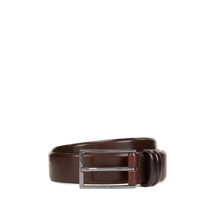 Carmello leather belt Dk Brown