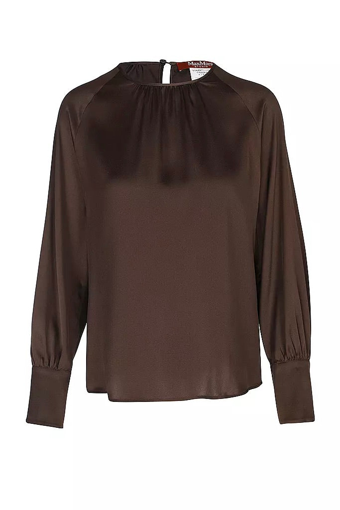 Calao Silk Shirt Brown