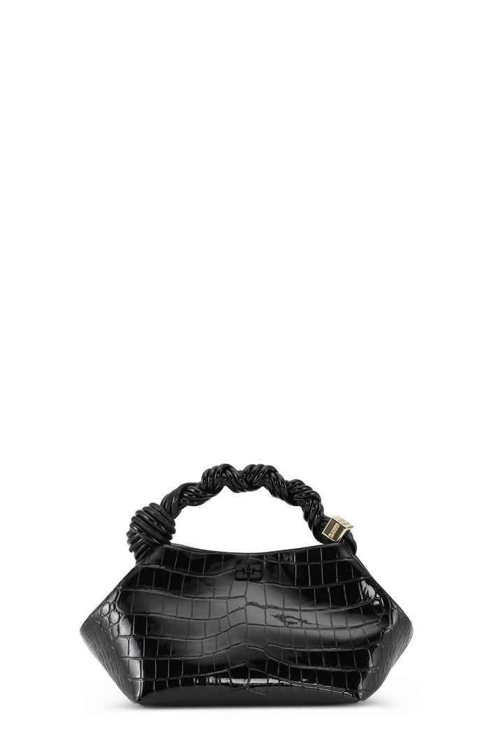 Ganni Bou Bag Small Patent Croco