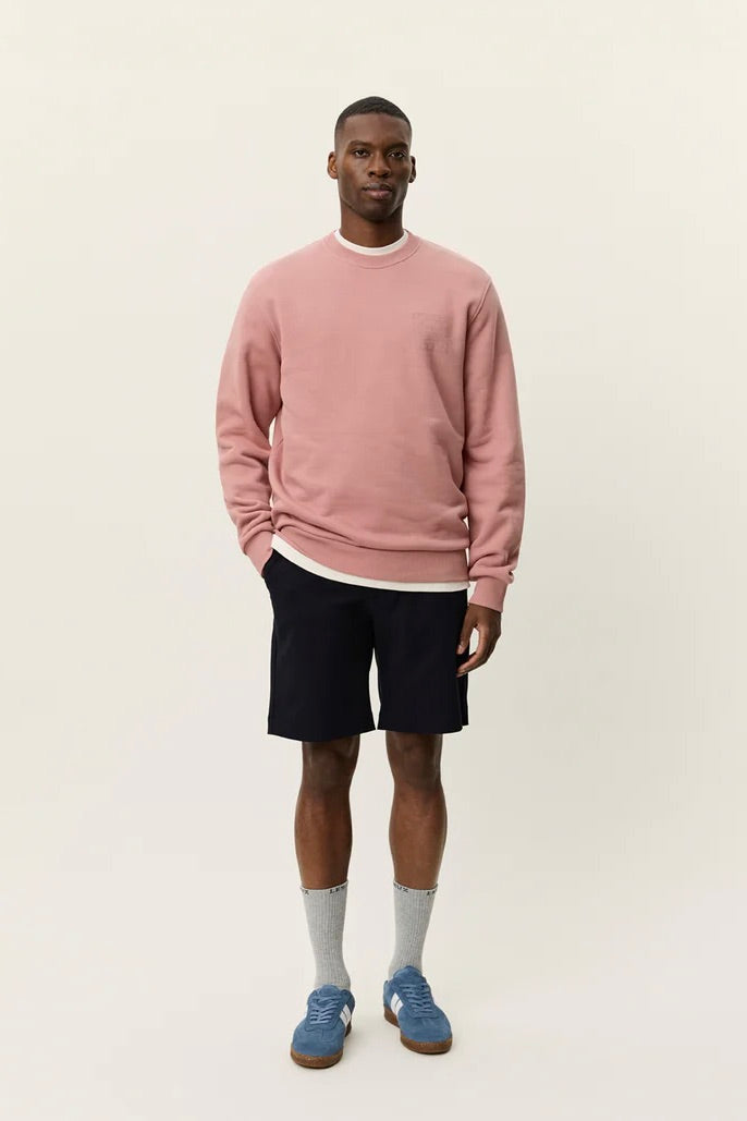 LES DEUX Ben Goods Sweatshirt Ash Rose Pink - Dale