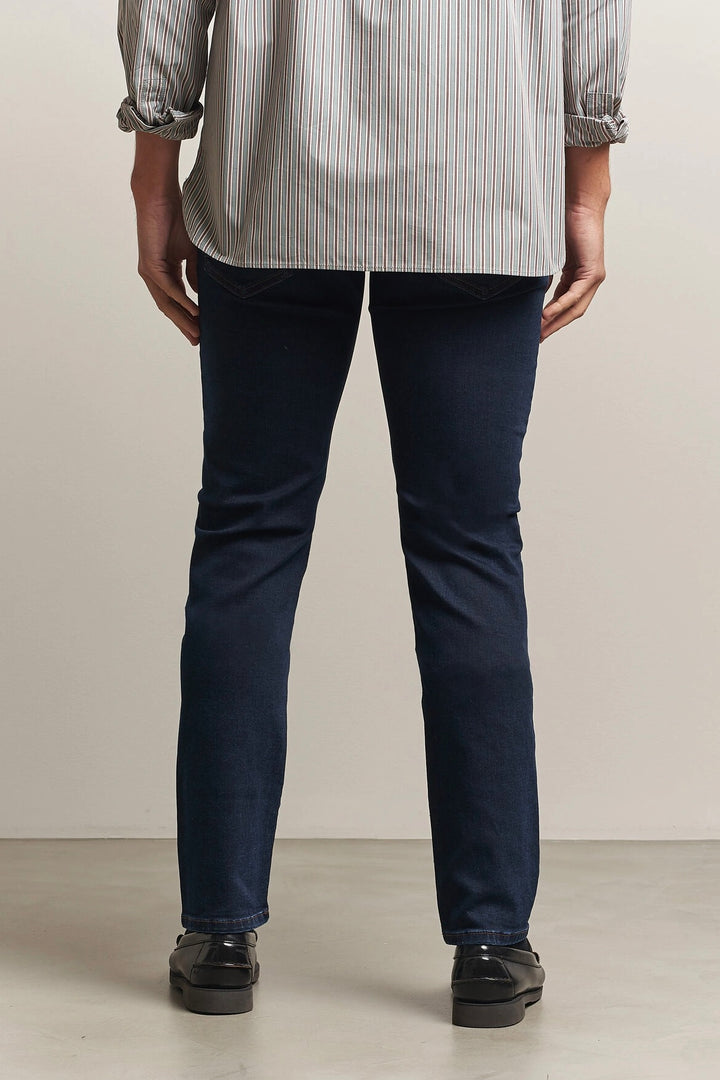 Nick Slim Fit Rinse Wash Stretch Jeans Dark Blue