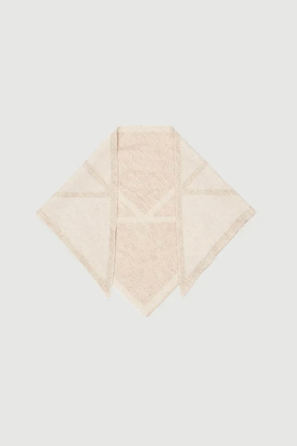 Triangle Scarf Small Cream/Light Beige