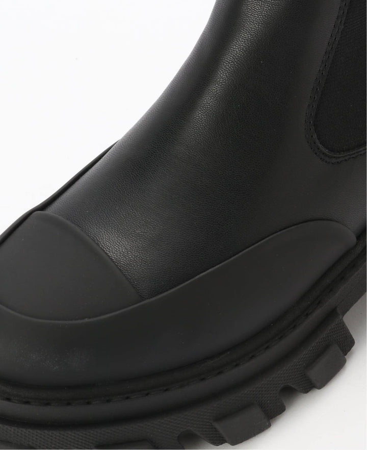 GANNI Cleated Mid Chelsea Boot Black - Dale