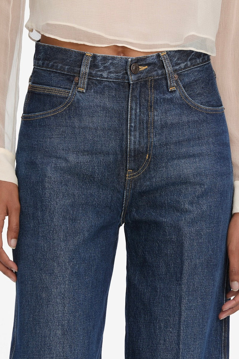 The Cuffed Wide Jeans