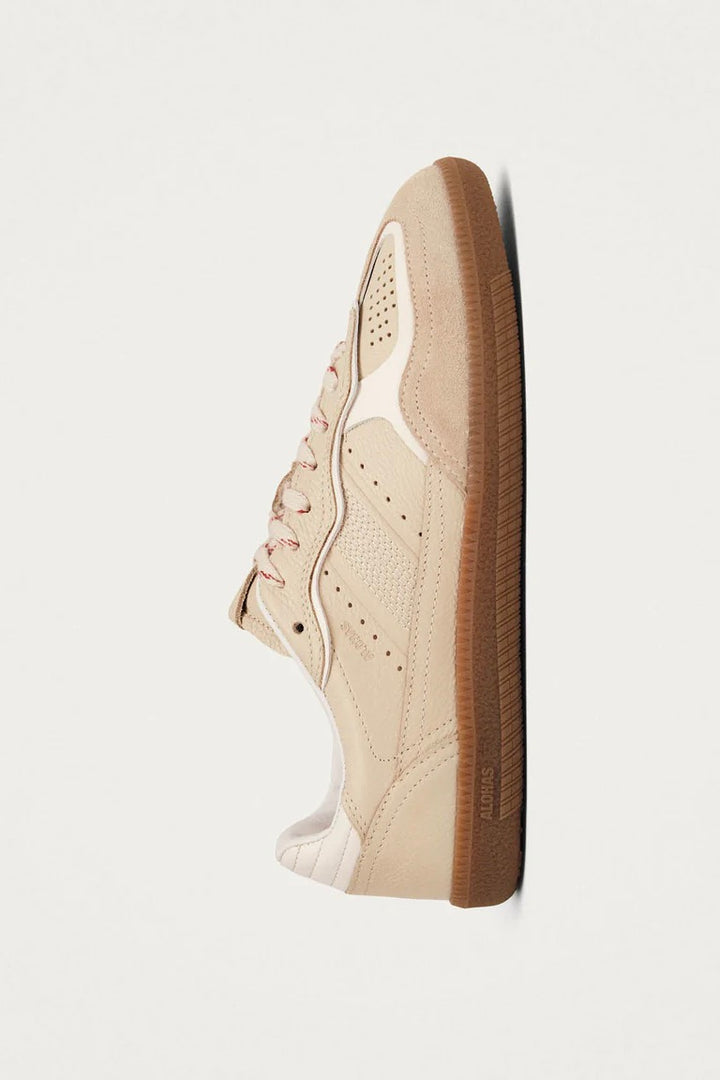 Tb.490 Rife Grain Cream Leather Sneakers