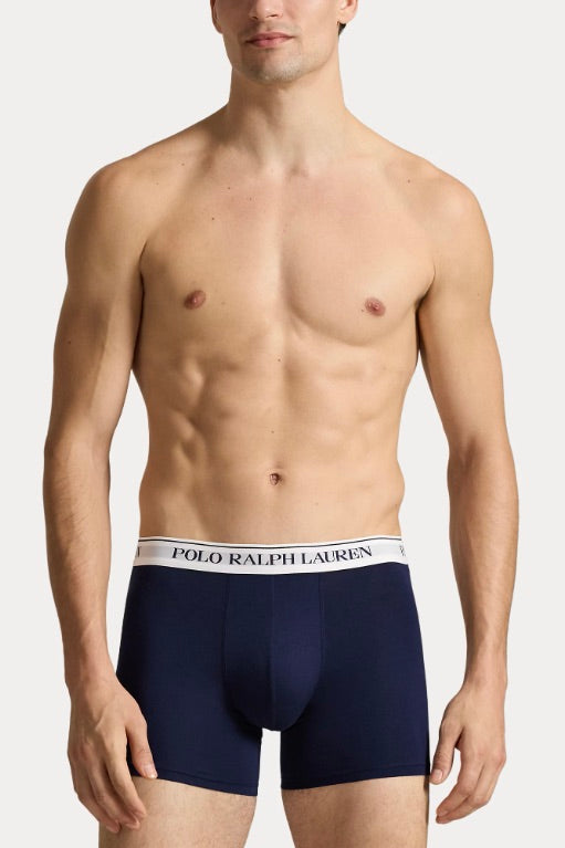 Stretch Cotton Boxer Brief 3-Pack Navy