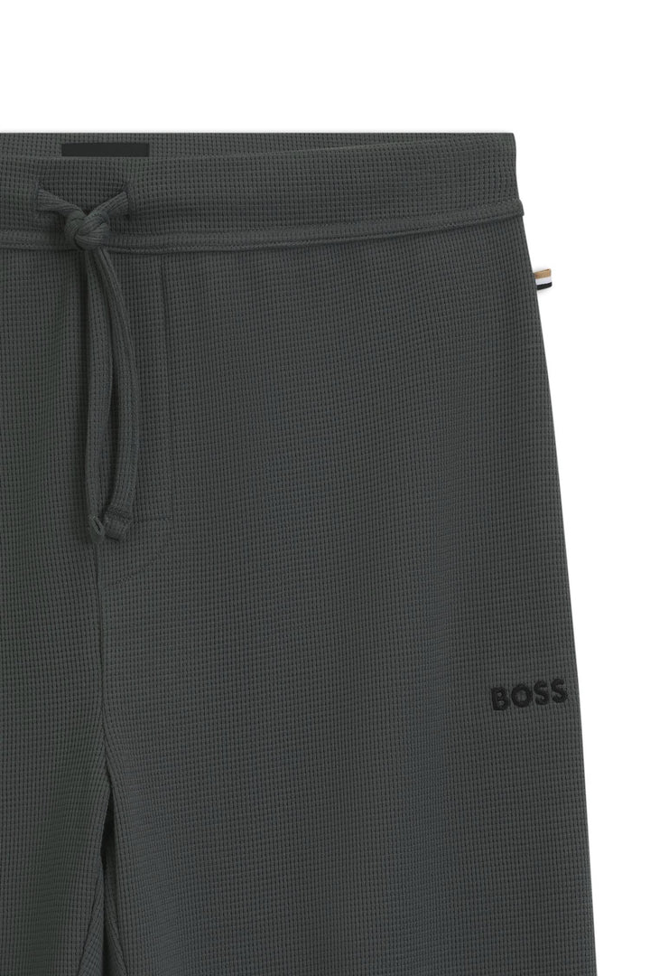 Waffle Pants Cuff Open Green