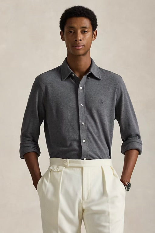 Featherweight Mesh Shirt Medium Flannel Heather