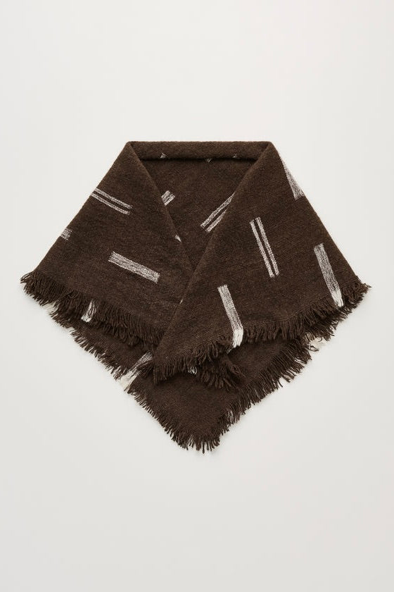 Kiona Yak Scarf 75 x 75 Mix Pure Brown