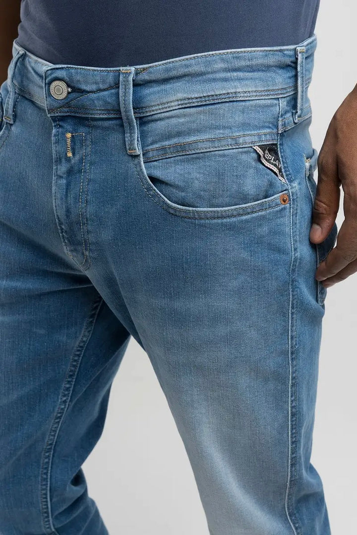 Anbass Slim Fit Jeans Mid Blue
