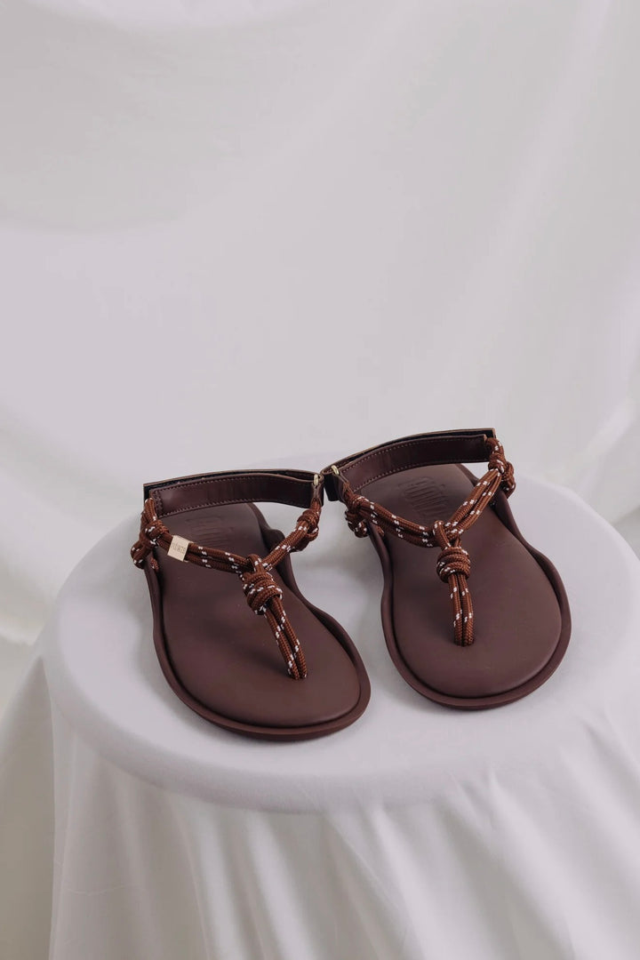 Flò Monocolor Rope Sandal Brown