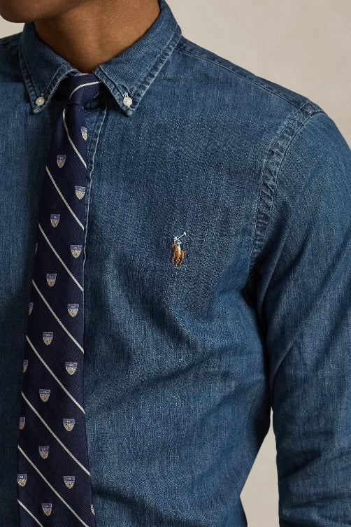 Slim Fit Oxford Shirt Denim