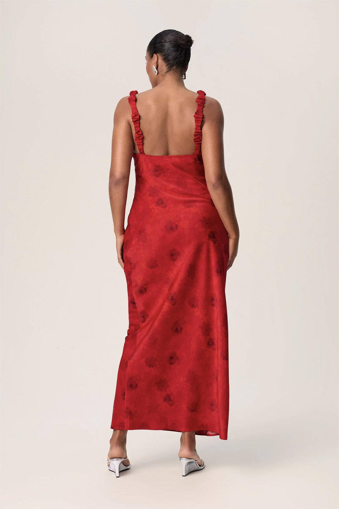 Nimes Slip Dress Red