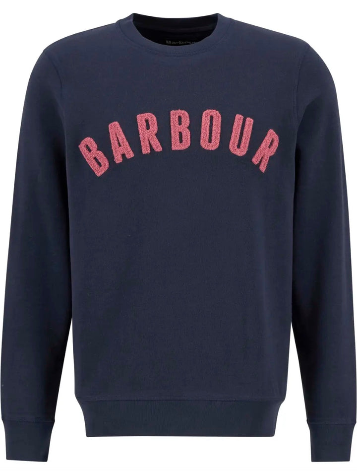 Barbour Prep Logo Sweatshirt Navy/Pink