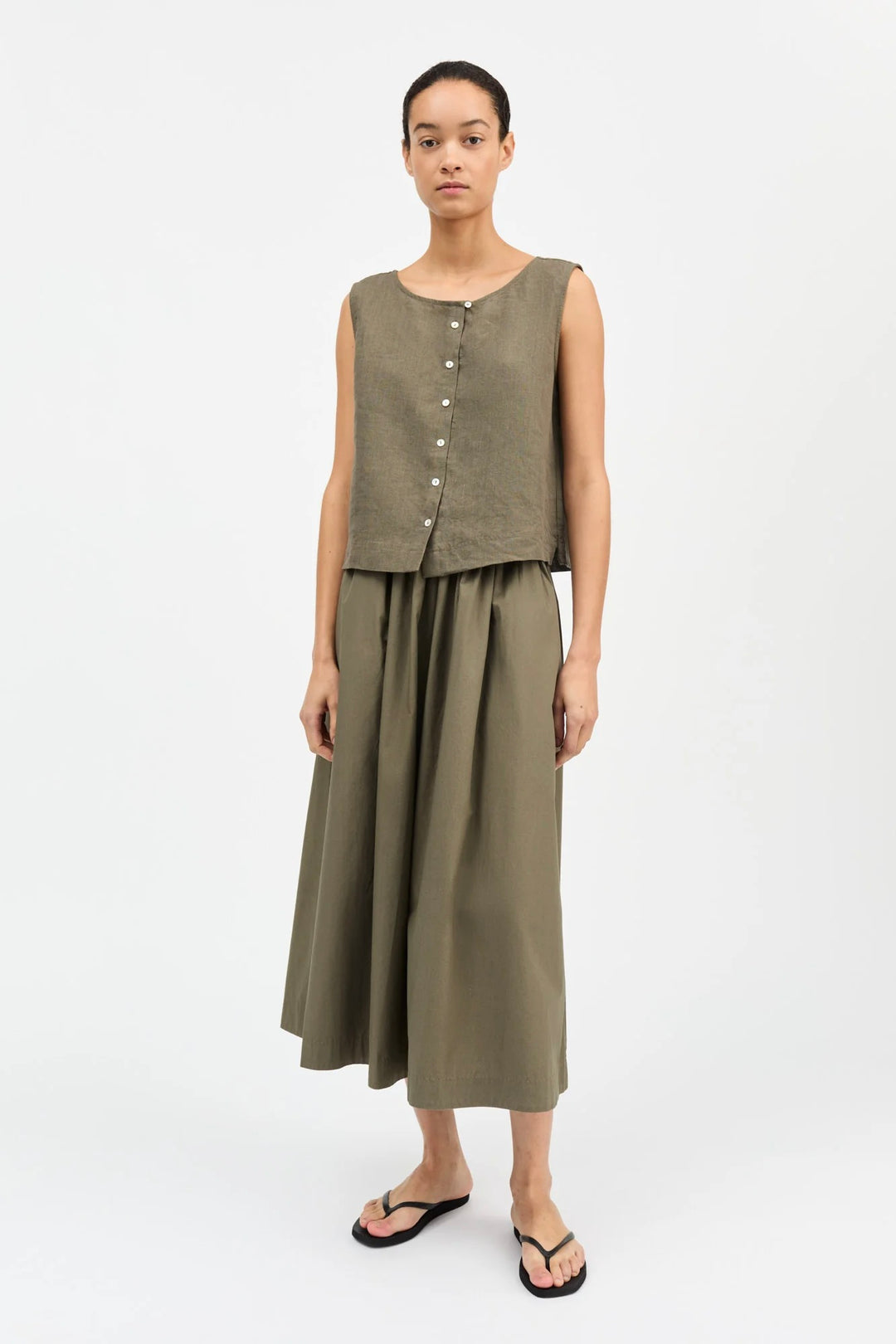 SKALL studio Vetiver Top Khaki - Dale
