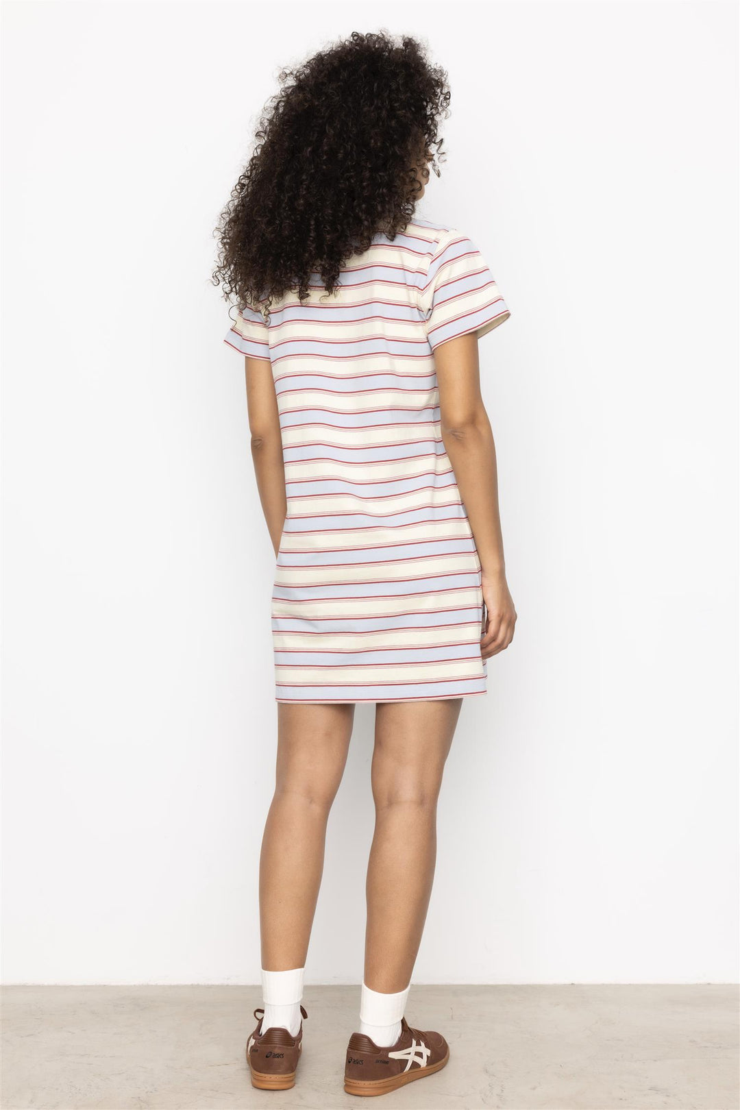 Emma Polo Dress Ocean Stripe