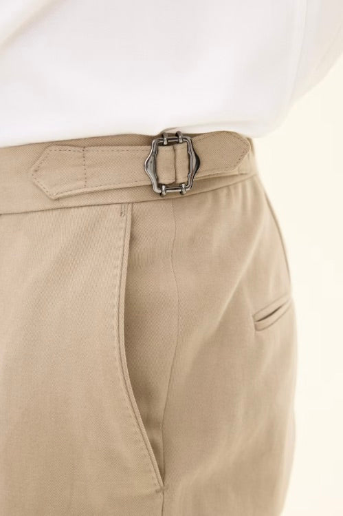 Dandy Side Adjuster Trousers Dusty Beige