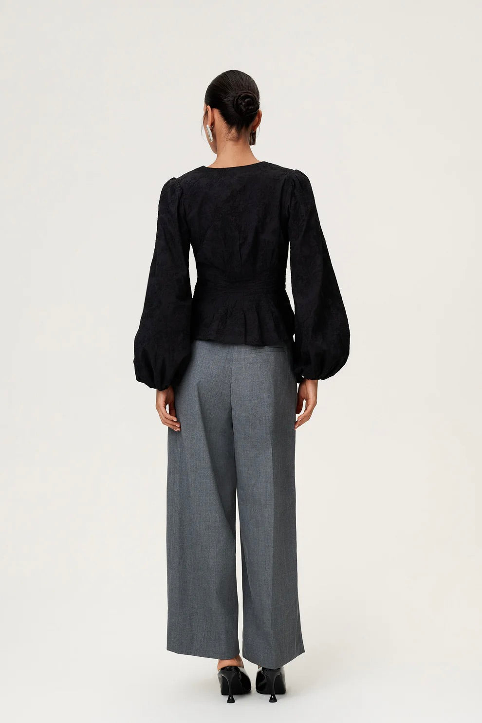 Palena Blouse Black Embroidery