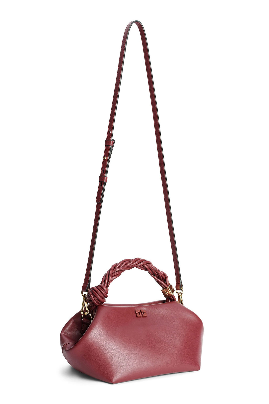 Ganni Bou Bag Small Burgundy