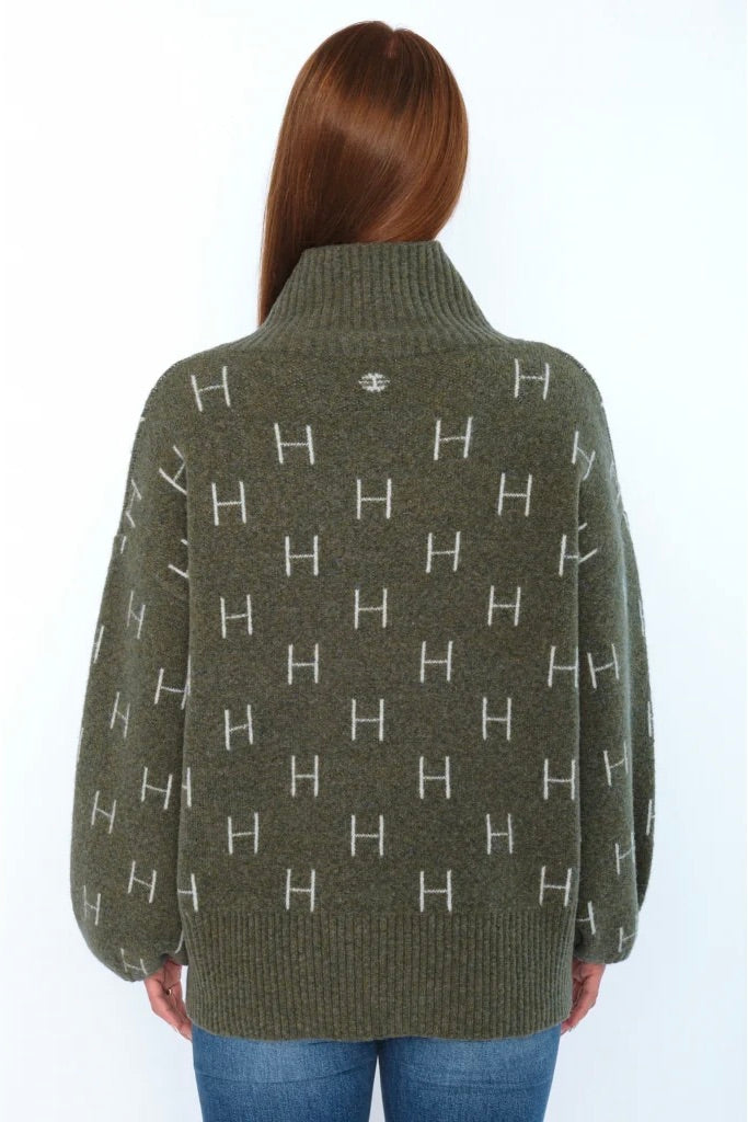 Fam Short Sweater Winter Moss