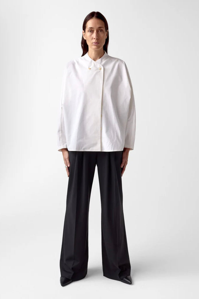 Nadia Poplin Shirt White