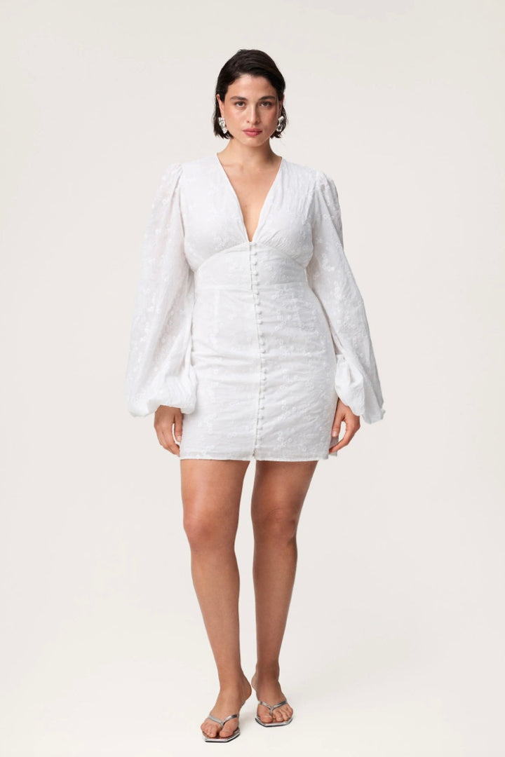 ADOORE Florence Dress White Embroidery - Dale