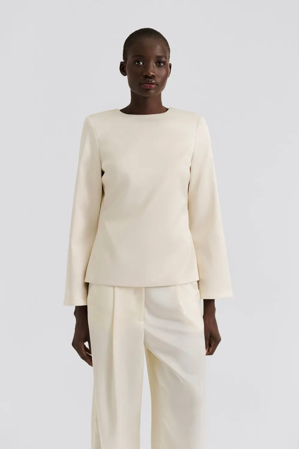 Elna Bow Detailed Top Vanilla