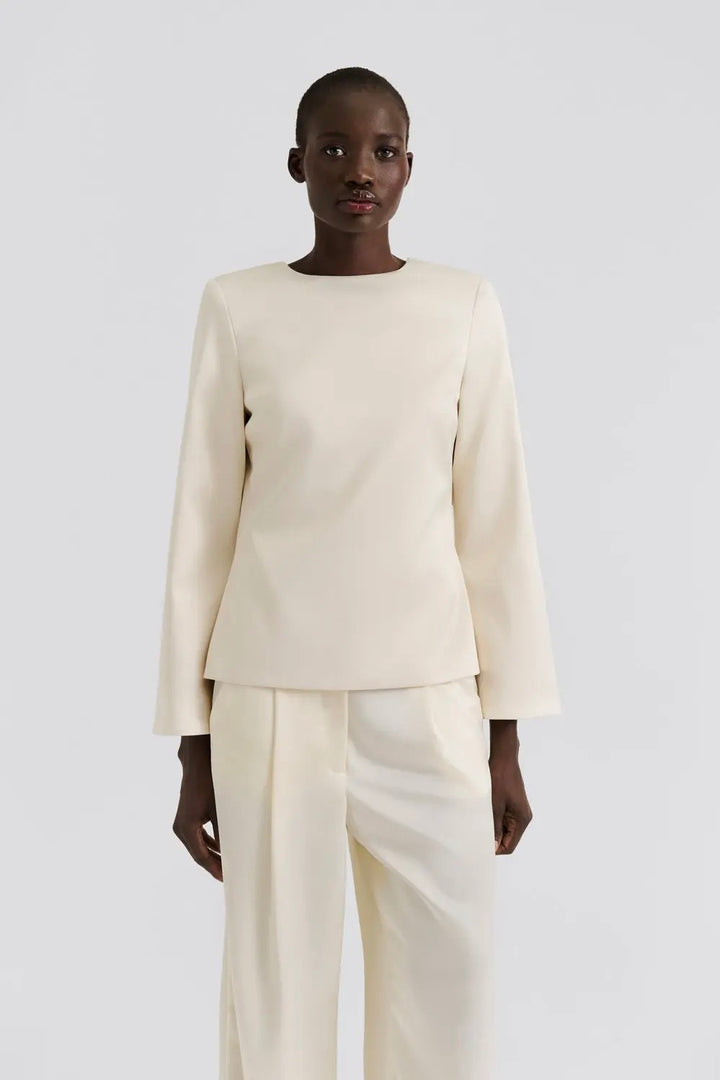 Elna Bow Detailed Top Vanilla