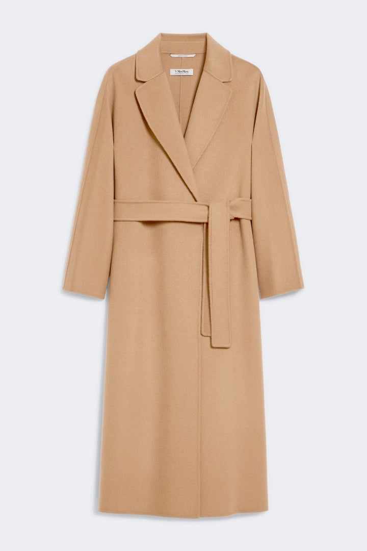Wool Broadcloth Midi Coat Camel