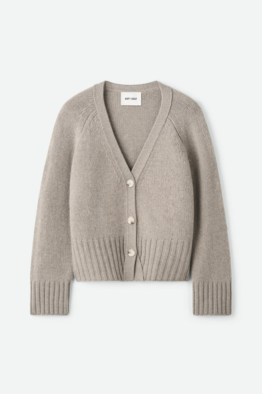 SOFT GOAT V-neck Cardigan Greige - Dale