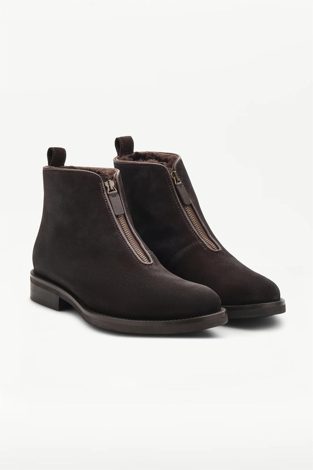 Chelsea Cow Leather Ankle Boots Mocha