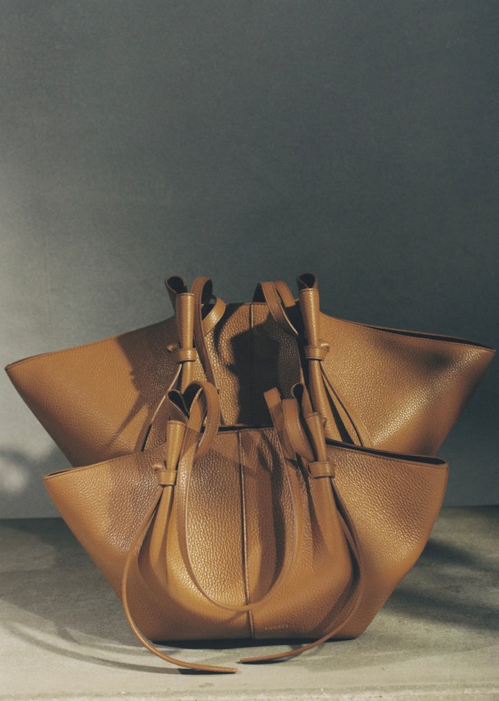 Mochi Pebble Grain Leather Hazel