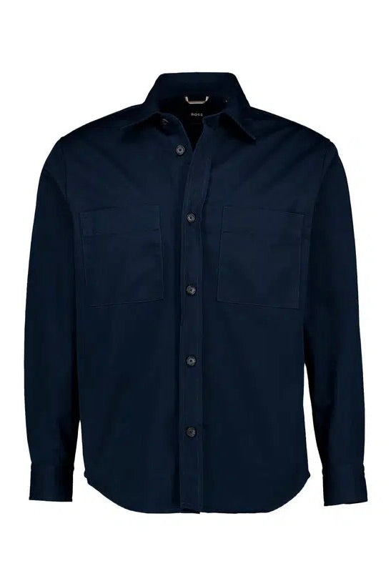 H-Owen-K-2PP-261 Overshirt Dark Blue