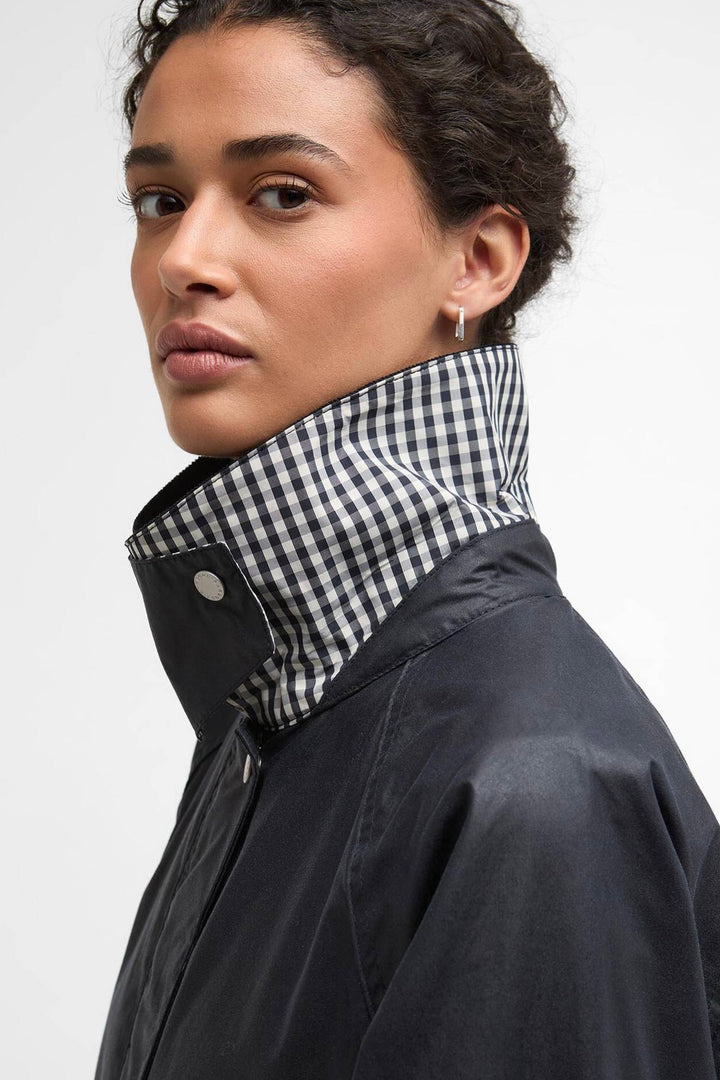 BARBOUR Wren Waxed Jacket Royal Navy - Dale