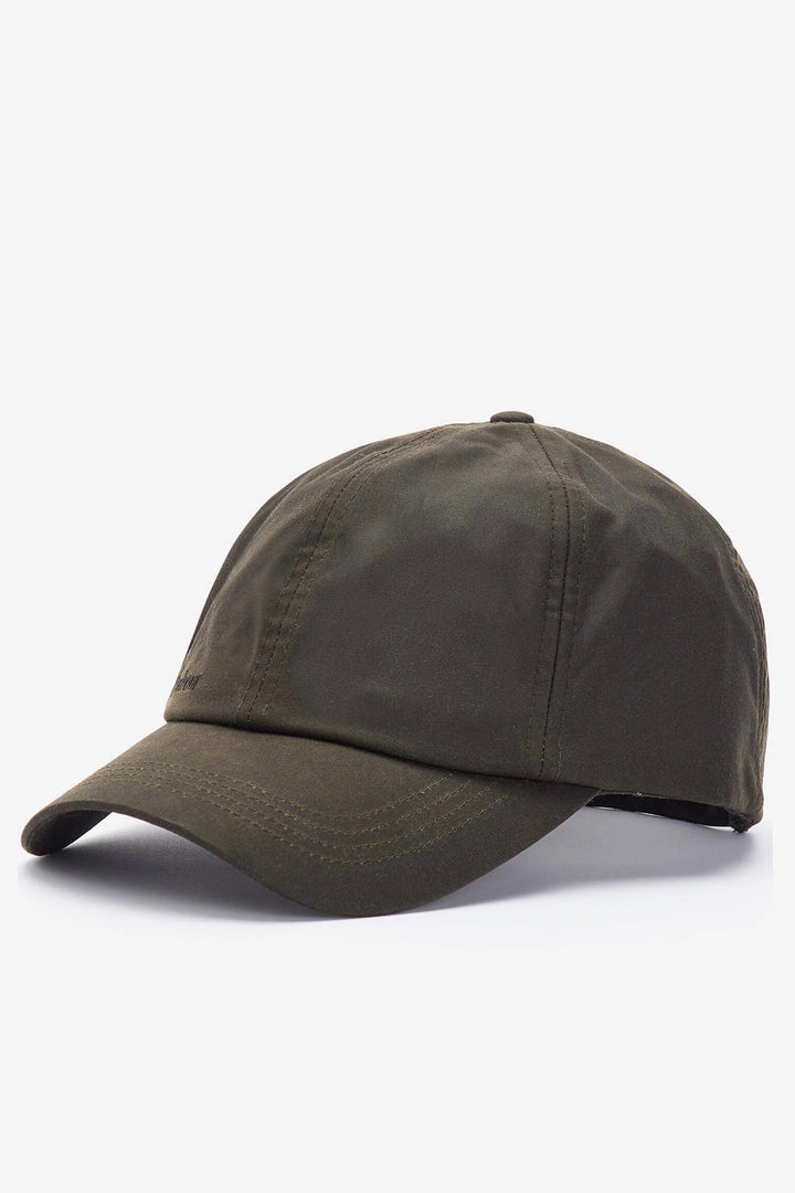 Waxed Sports Cap Olive