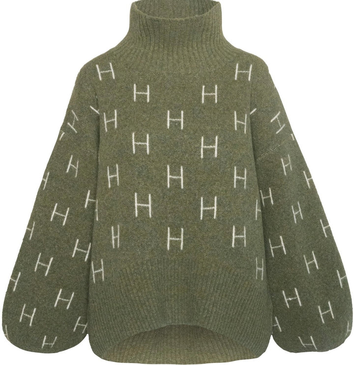 Fam Short Sweater Winter Moss