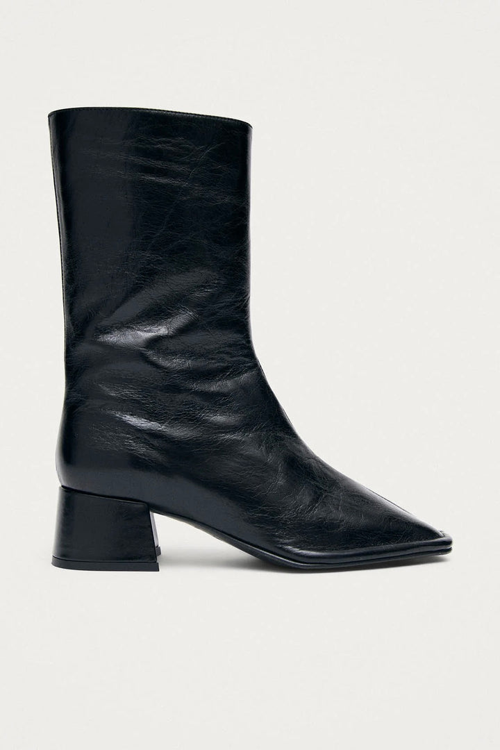Berlin Rift Black Leather Boots