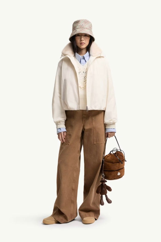 Pervenche 3-in-1 Short Down Jacket Natural White