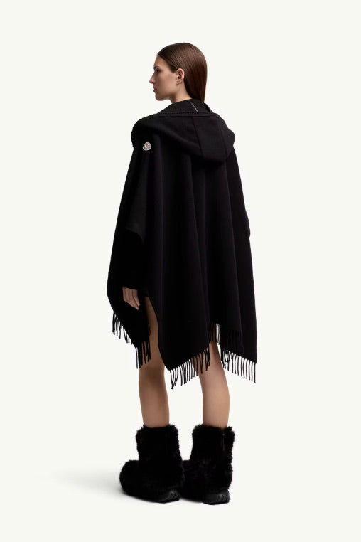 Belted Wool Cape